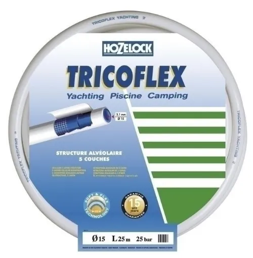 Picture of White hose 15mm x 25m - Tricoflex