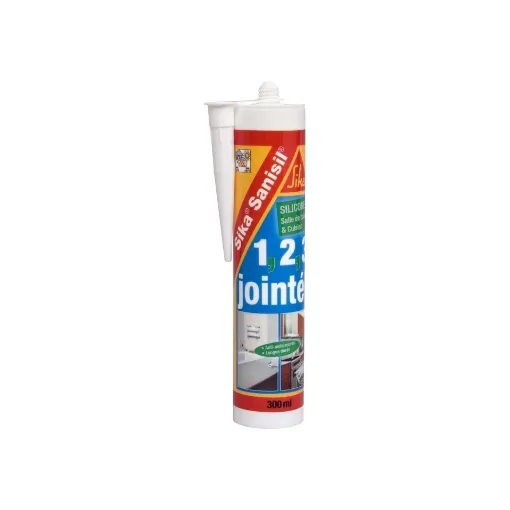 Picture of Sanisil silicone anti - mold sealant - white - 300ml - Sika