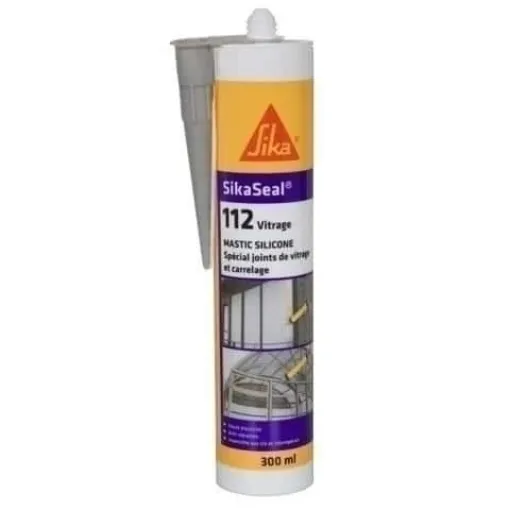 Picture of Silicone sealant for glass sikaseal 112 glazing - grey - 300ml - Sika