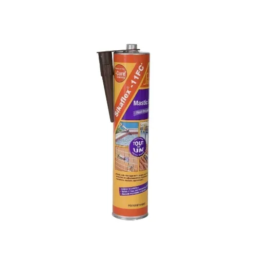 Picture of Sikaflex 11 fc plus polyurethane adhesive sealant - brown - 380g - Sika