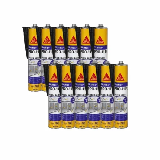 Picture of Sikaflex pro 11 fc adhesive putty - black - 300ml - 12 pack - Sika