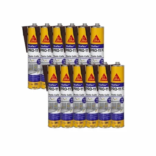 Picture of Sikaflex pro 11 fc adhesive putty - brown - 300ml - 12 pack - Sika