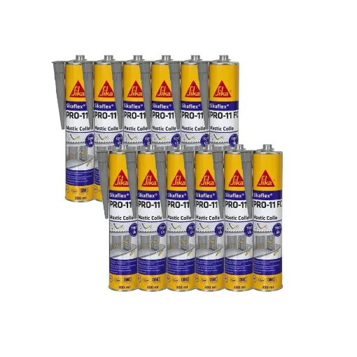 Picture of Sikaflex pro 11 fc glue putty - gray - 300ml - 12 pack - Sika