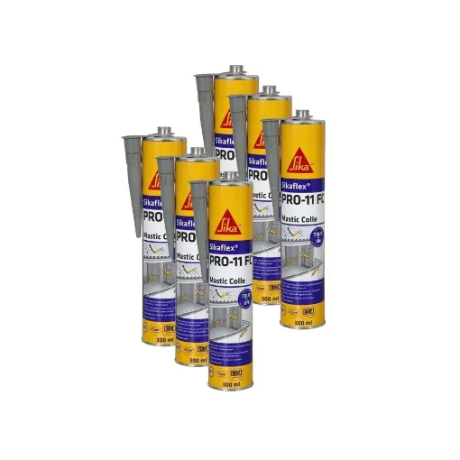 Picture of Sikaflex pro 11 fc glue putty - gray - 300ml - 6 pack - Sika