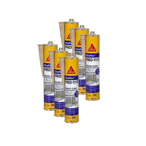 Picture of Sikaflex pro 11 fc adhesive putty - beige - 300ml - 6 pack - Sika