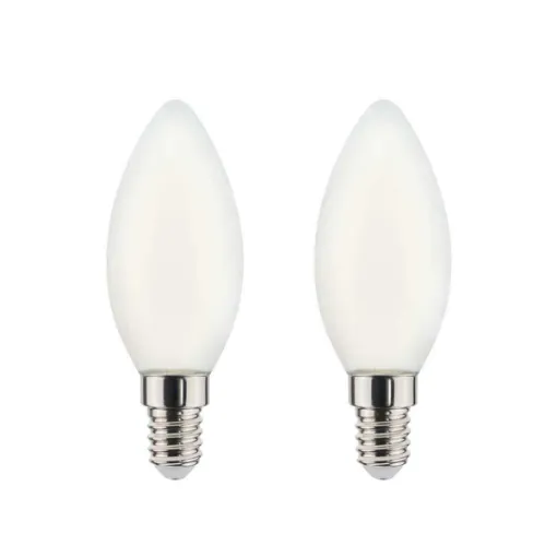 Picture of Led Filament Bulb Xxcell Flame Frosted Flame - E14 Equivalent 40W X2 - Midi Piles Services