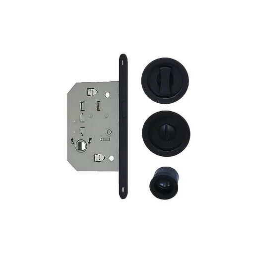 Picture of Lock kit for galley door - lockable - black - Eurowale