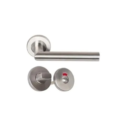 Picture of Pair of handles with rosettes with locking button indictor