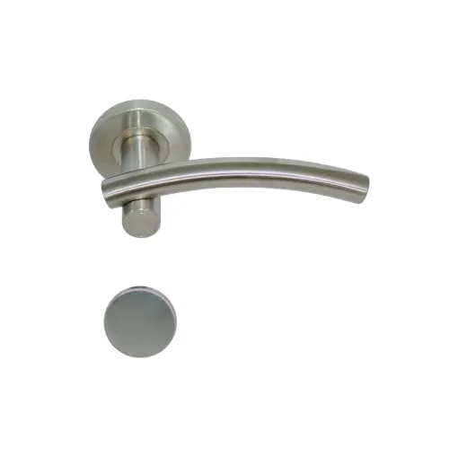 Picture of Handles Model Leognan With Round Blind Roses - Stainless Steel 304 Brushed Matt X2 - Eurowale