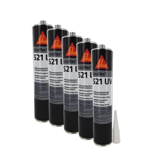 Picture of Sikaflex 521 uv hybrid sealant glue - black - 300ml - 5 pack - Sika