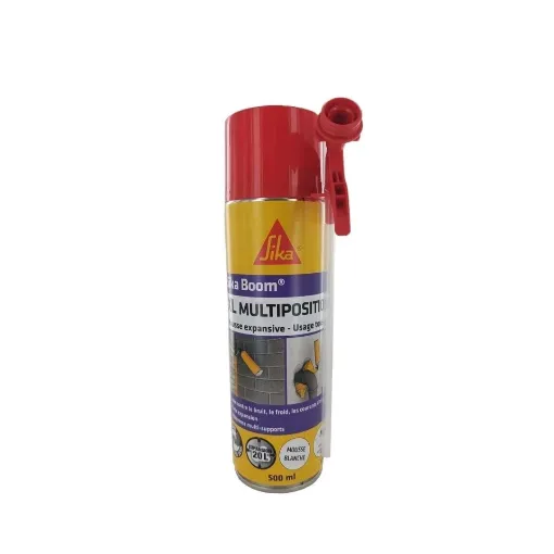 Picture of Sprayable polyurethane foam - boom Xl gun multi - position - 500ml - white - Sika