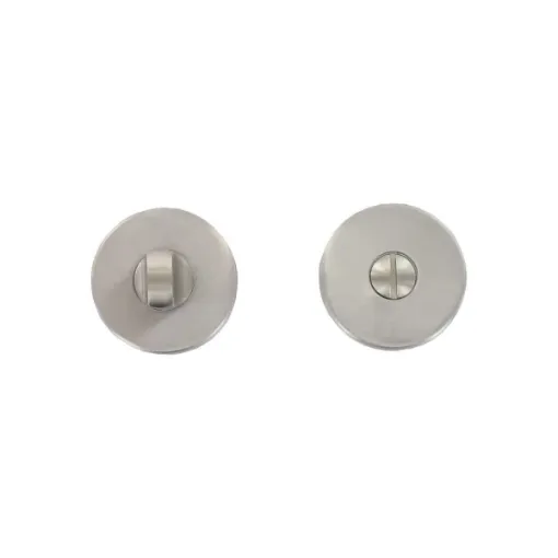 Picture of Rosettes of stainless steel with locking button without indicator pair