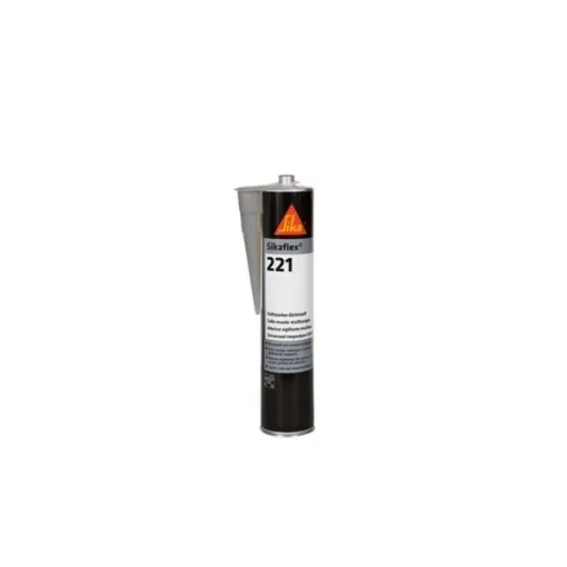 Picture of Sikaflex 221 multi - purpose mastic glue - steel grey 300ml - Set of 12 - Sika