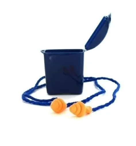 Picture of Earplugs 1271 with cord - box of 50 Pairs of - 3M