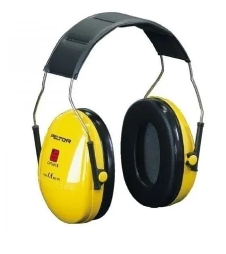 Picture of Peltor optime 1 noise cancelling ear defenders H510A - yellow - 3M