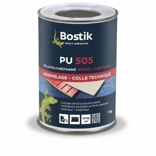 Picture of Pu 505 polyurethane adhesive - 1kg - Bostik - 1kg - Off - white