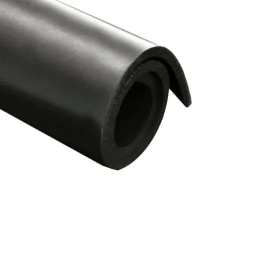 Picture of Neoprene rubber sheet canvas - Black - 100 x 140cm - 5mm - 5 mm