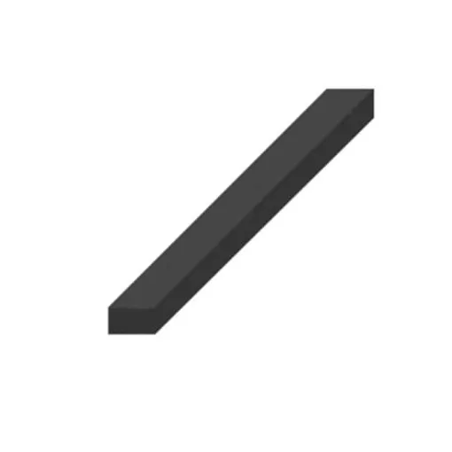 Picture of Epdm rubber - Black - 30 x 15mm - 1m - 15 mm