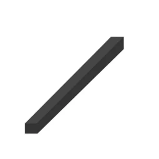 Picture of Epdm rubber - Black - 20 x 15mm - 1m