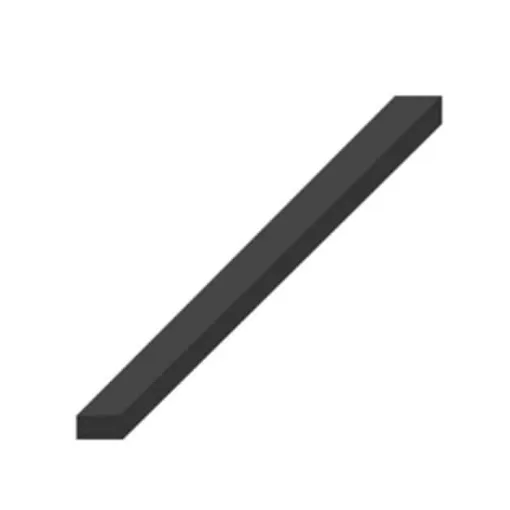 Picture of Epdm rubber - Black - 20 x 10mm - 1m