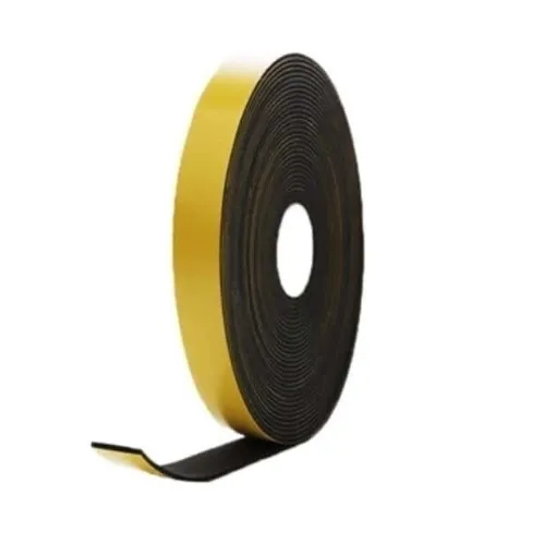 Picture of Epdm foam rubber adhesive - Black - 20x4mm - 10m