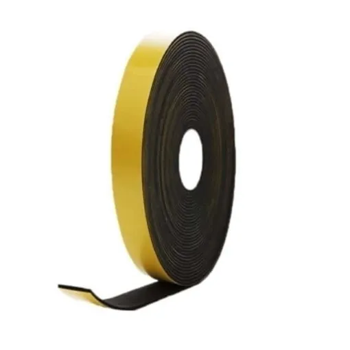 Picture of Epdm foam rubber adhesive - Black - 20 x 2mm - 10 m