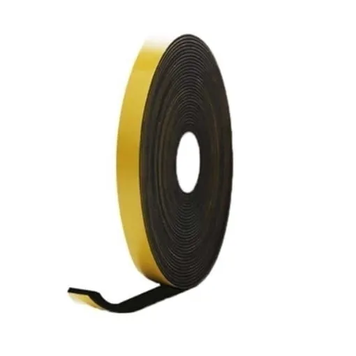 Picture of Epdm foam rubber adhesive - Black - 15x4 mm - 10 m length - Azur Caoutchou