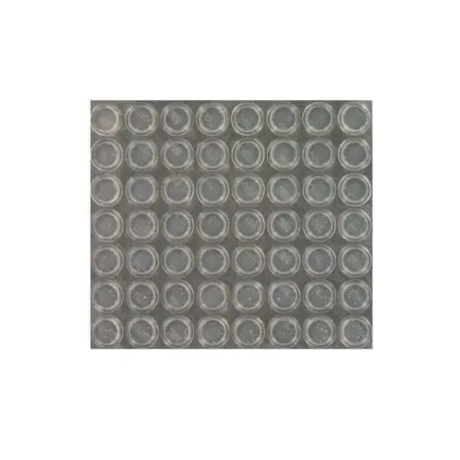 Picture of Transparent adhesive stops - plate of 56 - Sj5312T - H3.5mm x D12.7mm - 3M