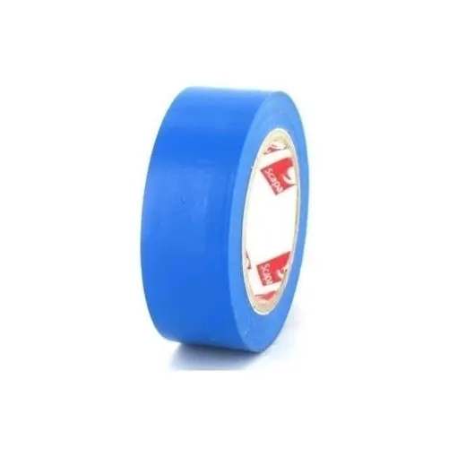 Picture of 19mm PVC electrical tape 2702 - blue - x5 - Scapa