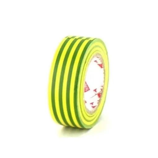 Picture of 15mm PVC electrical tape 2702 - yellow and green - x5 - Scapa