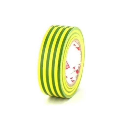 Picture of 19mm PVC electrical tape 2702 - yellow and green - x5 - Scapa