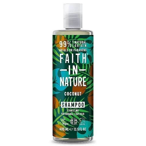 Picture of Coconut hydrating shampoo for normal or dry hair - 400ml - Faith In Nature