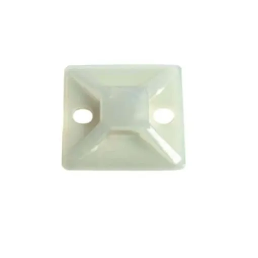 Picture of Adhesive and screw base for cable ties 28mm X 28mm x100