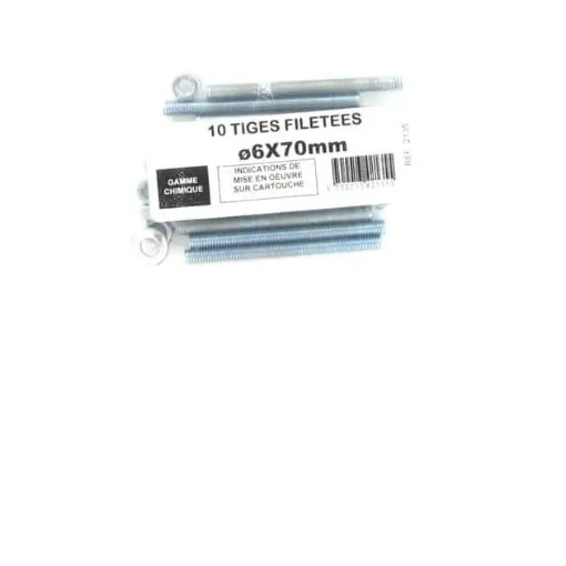 Picture of M10 threaded rods pack of 10 - M6x70mm - Batifix