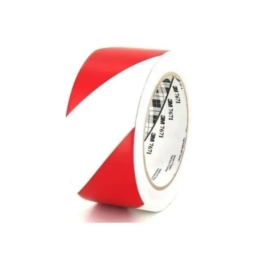 Picture of Vinyl tape 767 - 50mm x 33m - red and white - x5 - 3M