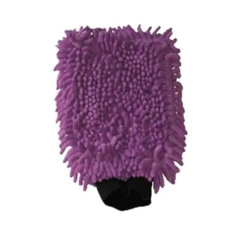 Picture of Wash mitt microfiber purple double faced