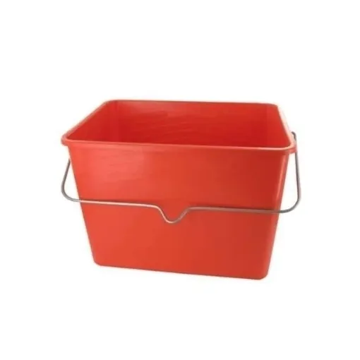 Picture of 8L rectangle paint bucket - red