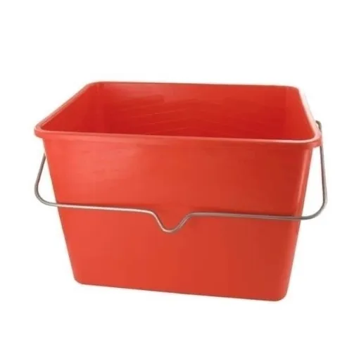 Picture of 7L rectangle paint bucket - red - Divers