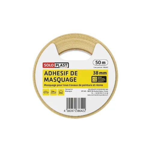 Picture of Masking Tape Soloplast 38mm x 50m - Soloplast Vosschemie EB