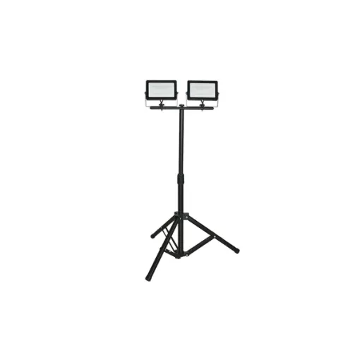 Picture of LED projectors on tripod 2x 6400k 30W 2000 lumens - black - EDM