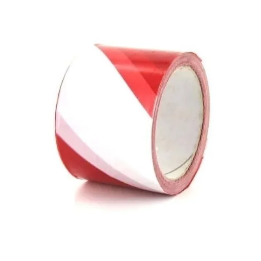 Picture of Warning tape red and white 100m