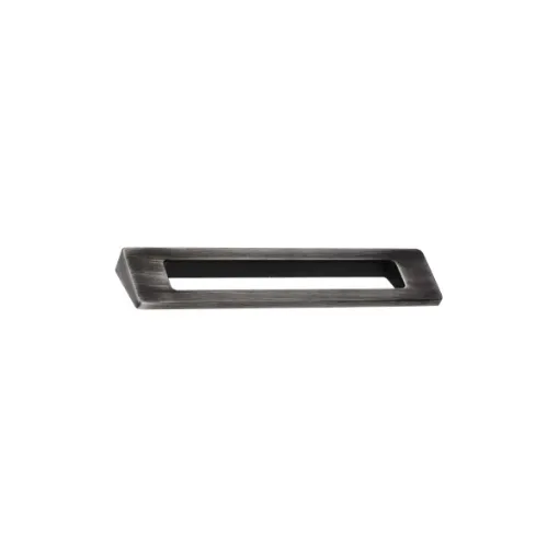 Picture of Brushed coloured iron Furniture handle  - 140 x 86mm