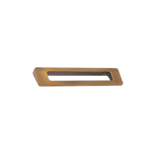 Picture of Brushed black brass Furniture handle - 140 x 86mm