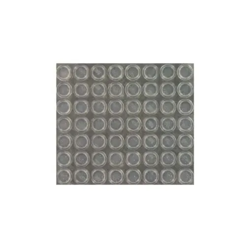 Picture of Transparent adhesive stops - plate of 56 - SJ5312T - H3.5mm x 12.7mm x 5mm - 3M