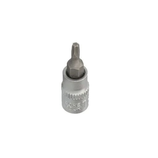 Picture of BRILLIANT TOOLS screwdriver socket - TORX drilled - 1/4" - T15 - BT020982