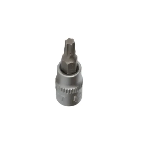 Picture of BRILLIANT TOOLS screwdriver socket - TORX drilled - 1/4" - T27 - BT020985