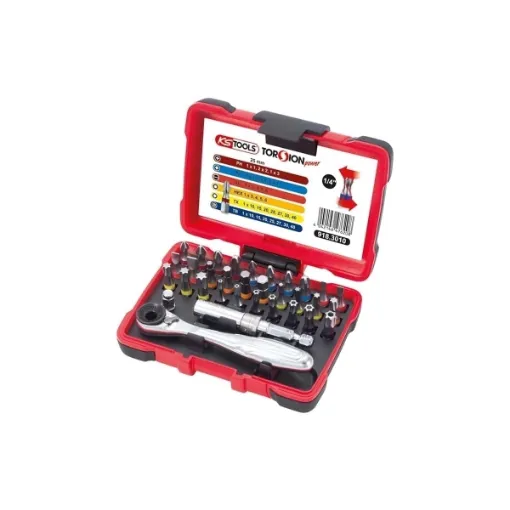 Picture of Torsion power bits - colour - coded screwing set - 33 pcs - 918.3010 - Ks tools