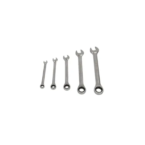 Picture of Set of 5 BRILLIANT TOOLS Ratchet Wrenches 8 to 19mm BT013005