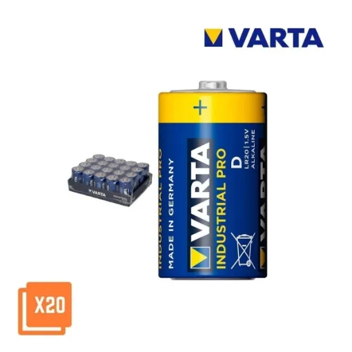 Picture of LR20 D industrial pro batteries 20 pack - Varta