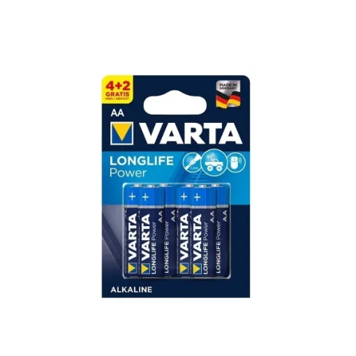 Picture of 6 LR6 AA alkaline batteries - Varta